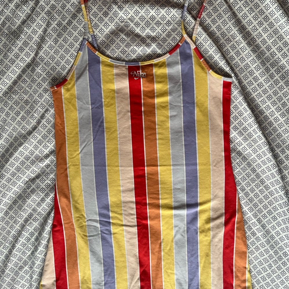 Pastel Striped Tank Dress